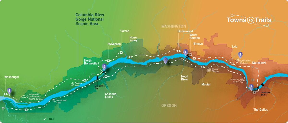 Map of the gorge