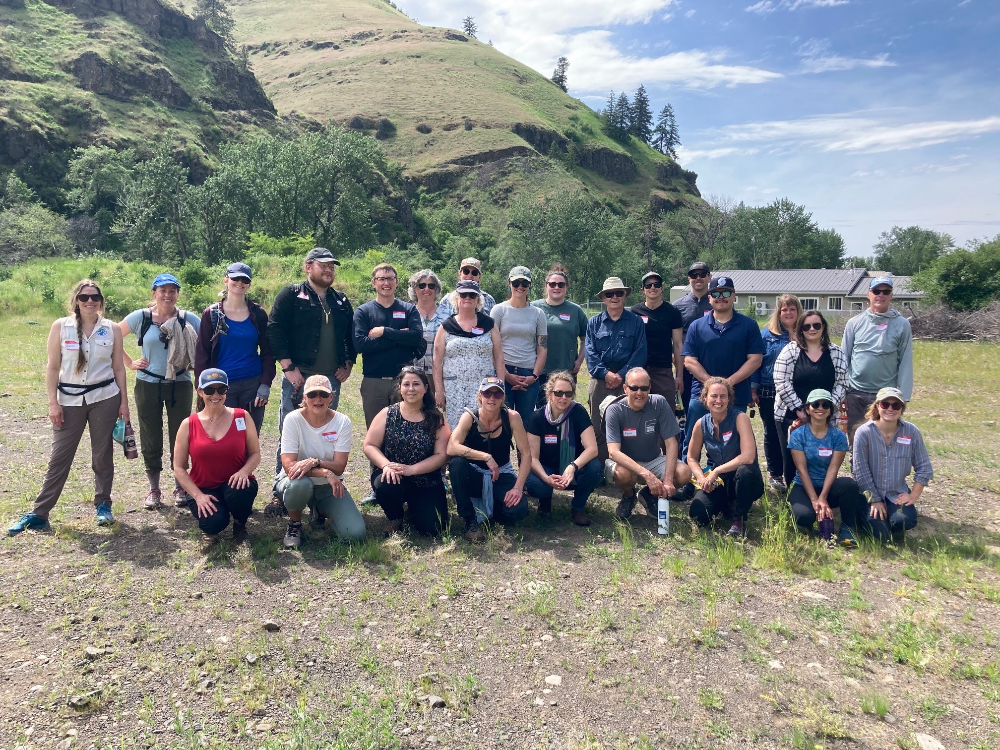 Oregon Land Justice Project participants representing several land trusts come together. (photo courtesy of the Oregon Land Justice Project)