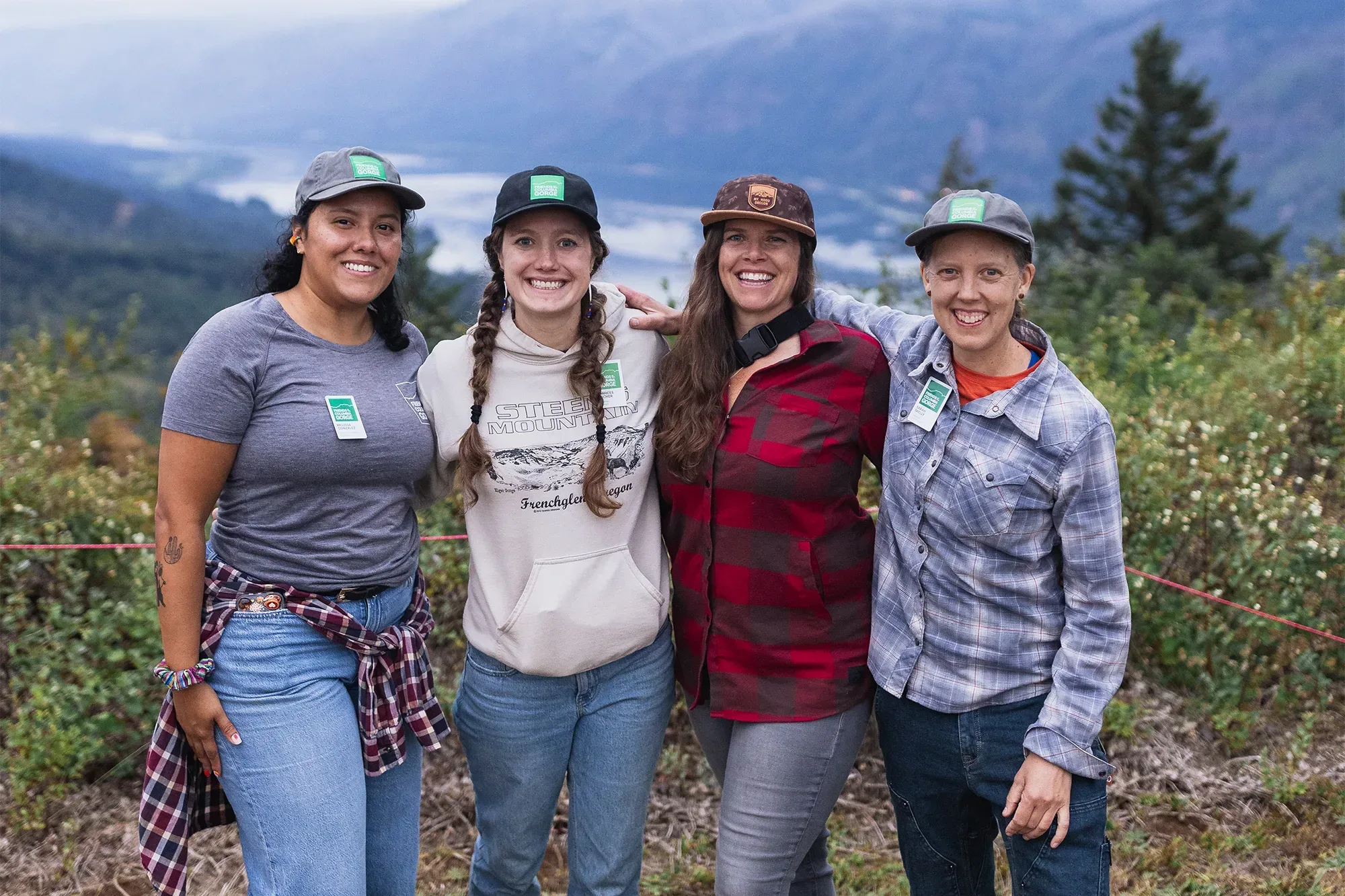 Friends staff members at Summerfest 2024 at Cape Horn Preserve. Photo by Joe Wong.