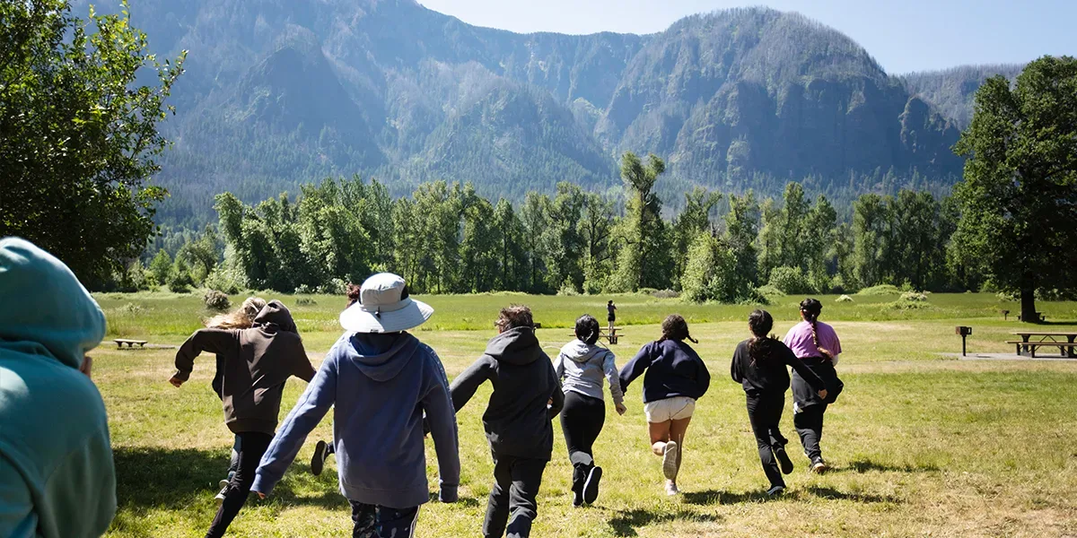 Students play during Explore the Gorge. Photo by Paloma Ayala.