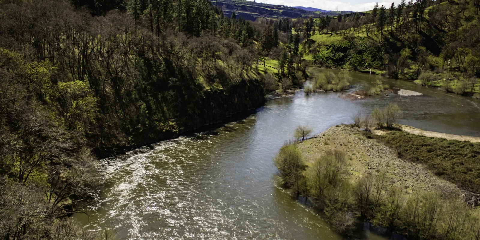 Klickitat River in spring. Photo by Barbara Robinson.