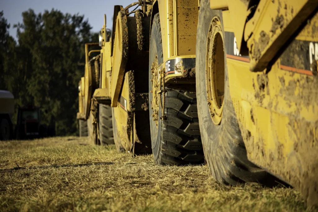 Heavy equipment operators removed two miles of levee that blocked Gibbons Creek from the Columbia River. (photographer: Cate Hotchkiss)