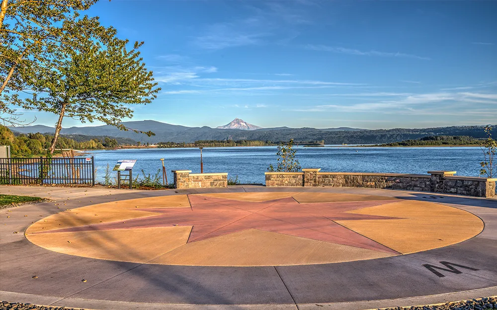 The Compass, part of the Washougal Waterfront Trail. Photo by Mitch Hammontree.