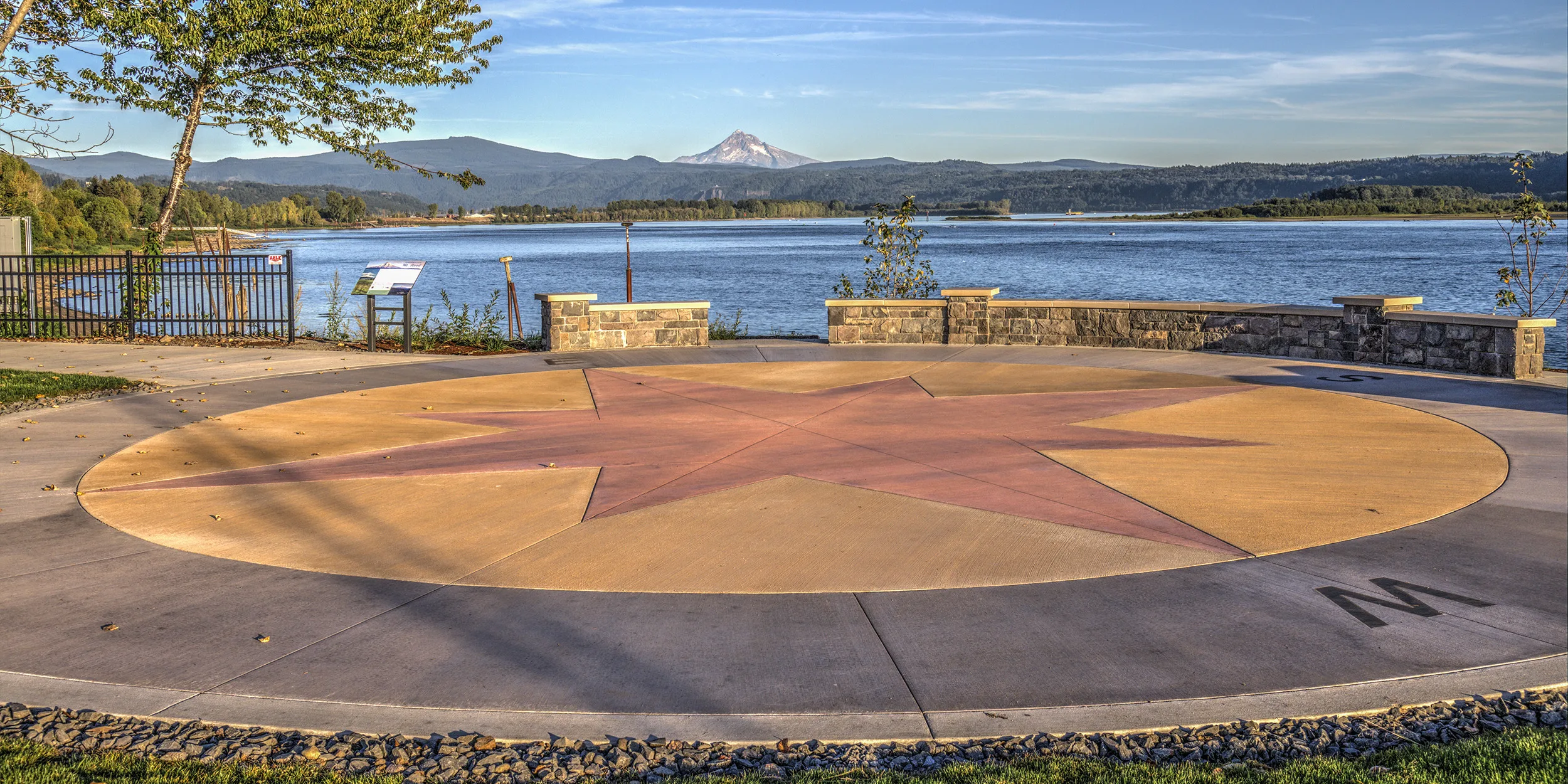 Fantastic views of Mount Hood and the Columbia River can be enjoyed all along the universal-access Washougal Waterfront Trail. Photo by Mitch Hammontree.