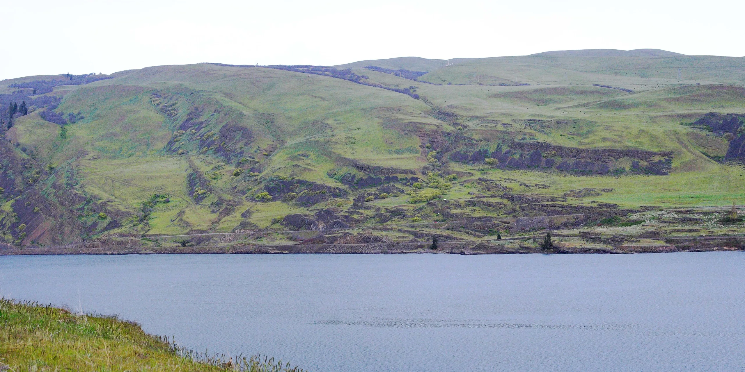 View of the Columbia River and Columbia Hills from the The Dalles Riverfront Trail. Photo from Friends' archive.