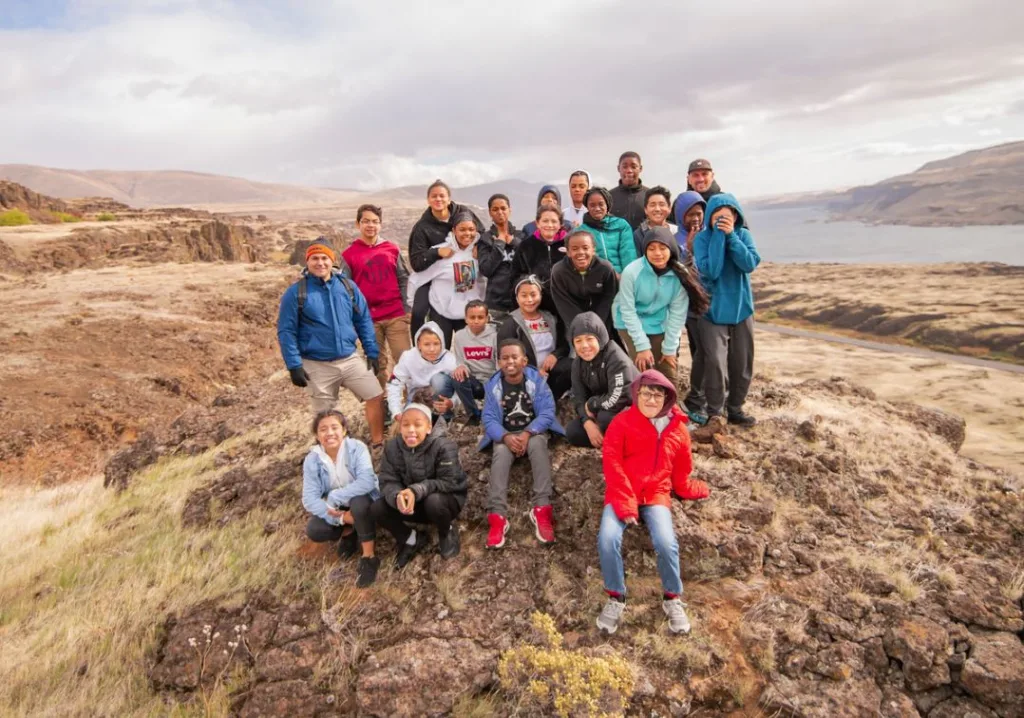 2019: St. Andrew Nativity School students visit Friends land trust preserve as part of annual Great Gorge Wahoo! outdoor education program. (photographer: Nick Wiltgen)