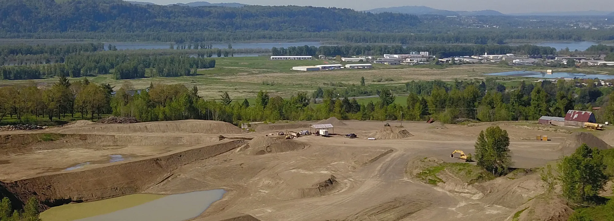 The illegal Zimmerly quarry, located inside the Columbia River Gorge National Scenic Area in Clark County, WA.