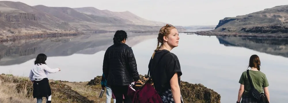 Immersive Environmental Justice class outing in the eastern Gorge, March 5, 2020. (photographer: Molly Lowney)
