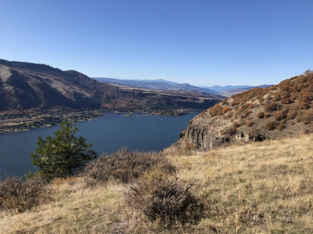 View looking west from Lyle Cherry Orchard. (photographer: Gabe Smith)