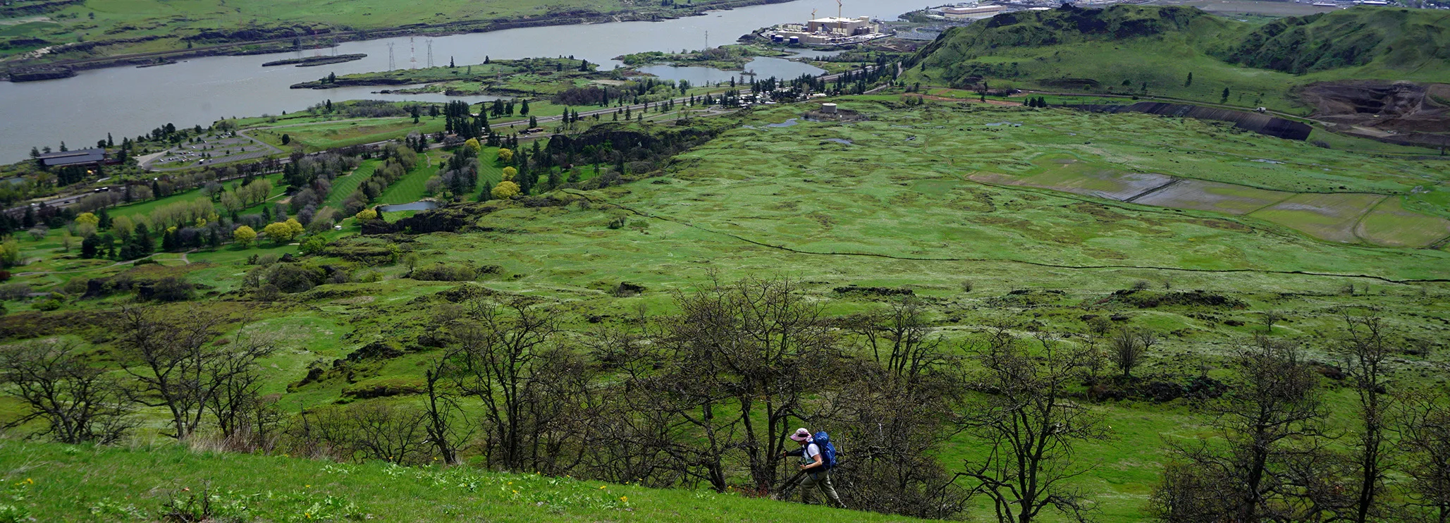 Looking east toward The Dalles from Friends of the Columbia Gorge Land Trust's Mt. Ulka preserve. (photographer: Debbie Asakawa)