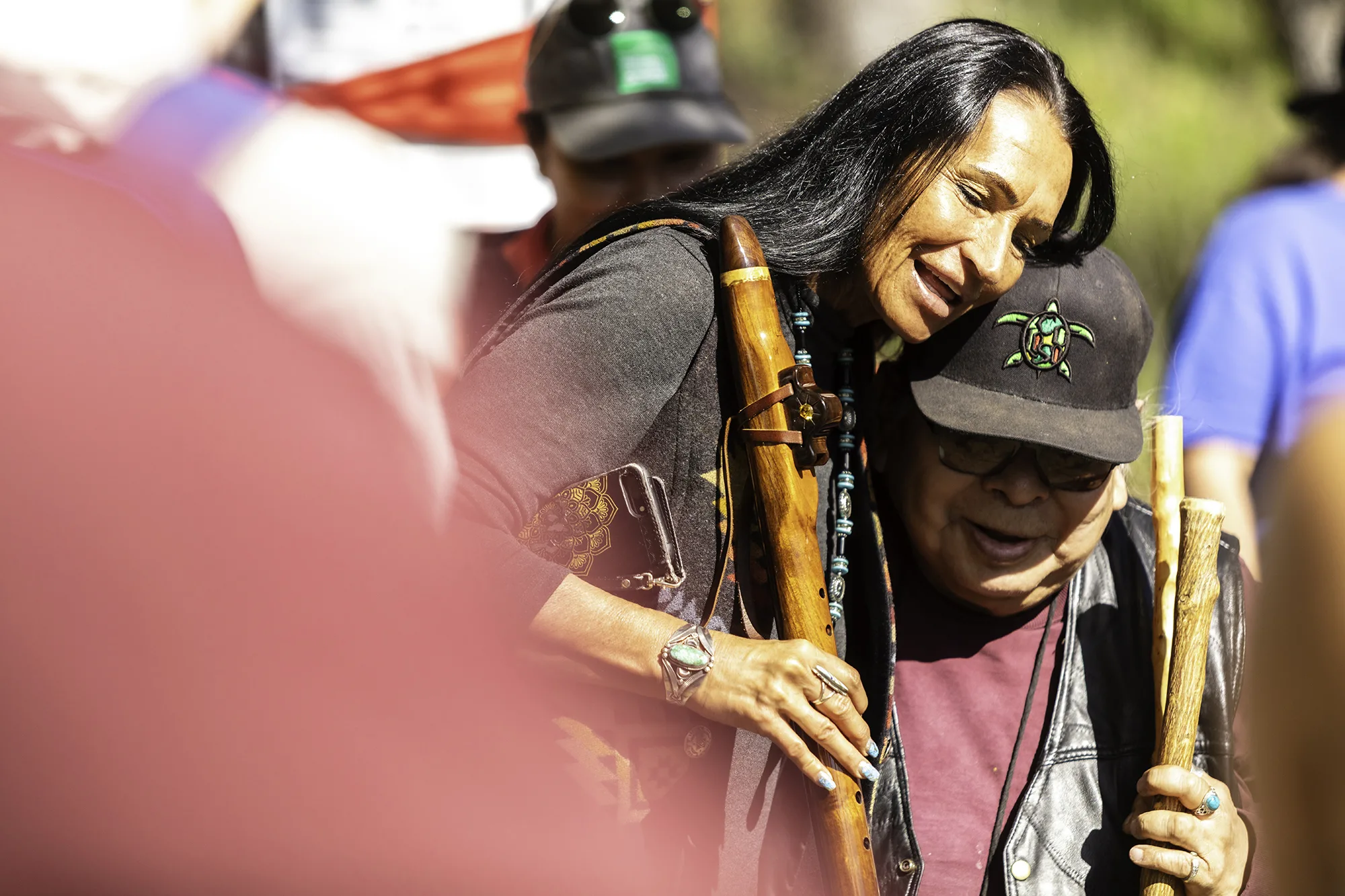 Sherrie Davis and Ed Edmo. Photo by Paloma Ayala.