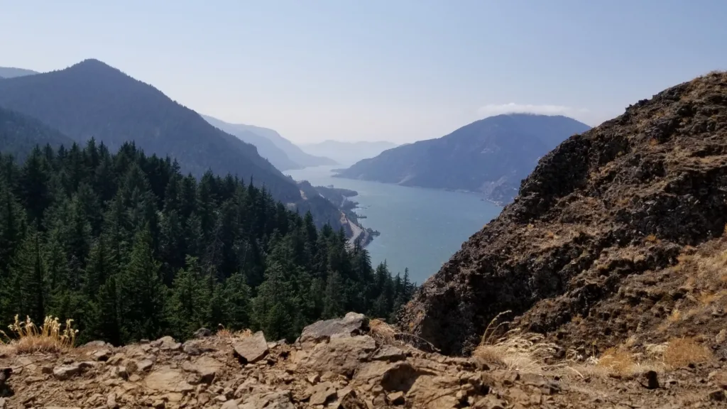 View of Columbia River from Mitchell Point Summit